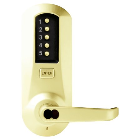 DORMAKABA Cylindrical Combination Lever Lock, Interior Combination Change, DOD, 2-3/4-in Backset, 1/2-in Throw 5031BWL-03-41